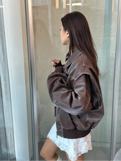 Veste en cuir Ada