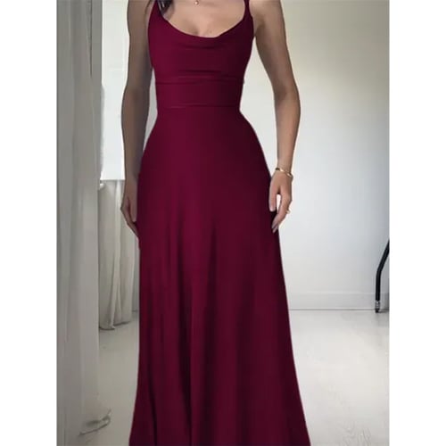 Maxi abito drappeggiato con reggiseno incorporato