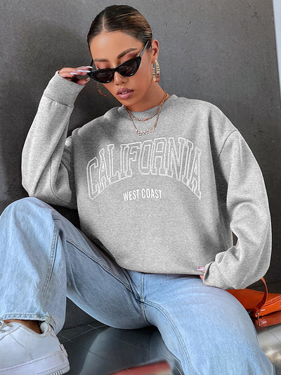 California West Coast Printed Crewneck Sweater