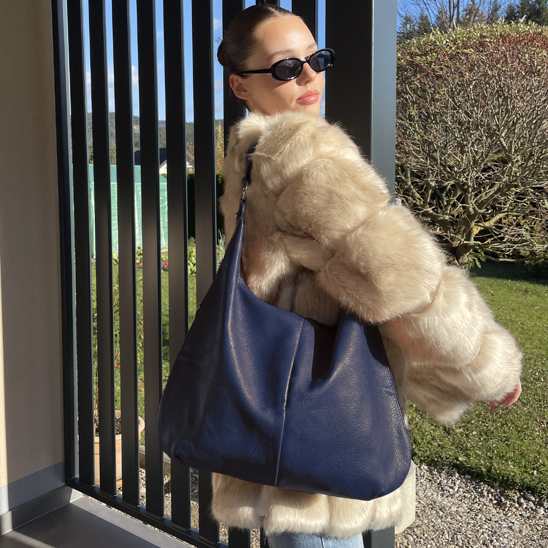 Sac fourre-tout en cuir souple pour femmes